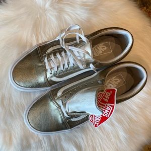 Gold Platform Vans